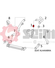 Gaine de suralimentation SEIM Ref : 981584 | Mongrossisteauto.com