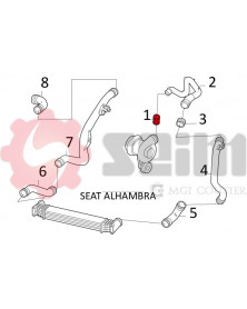 Gaine de suralimentation SEIM Ref : 981585 | Mongrossisteauto.com