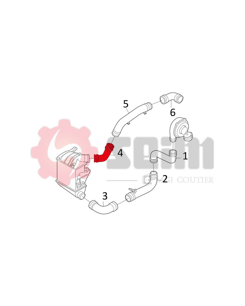Gaine de suralimentation SEIM Ref : 981600 | Mongrossisteauto.com