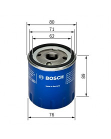 Schéma filtre à huile BOSCH 0 451 103 355 adaptable PSA RENAULT FIAT | Mongrossisteauto.com