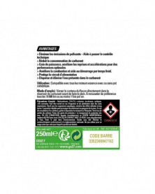 Étiquette traitement carburant anti-fumée essence 250ml - GS27