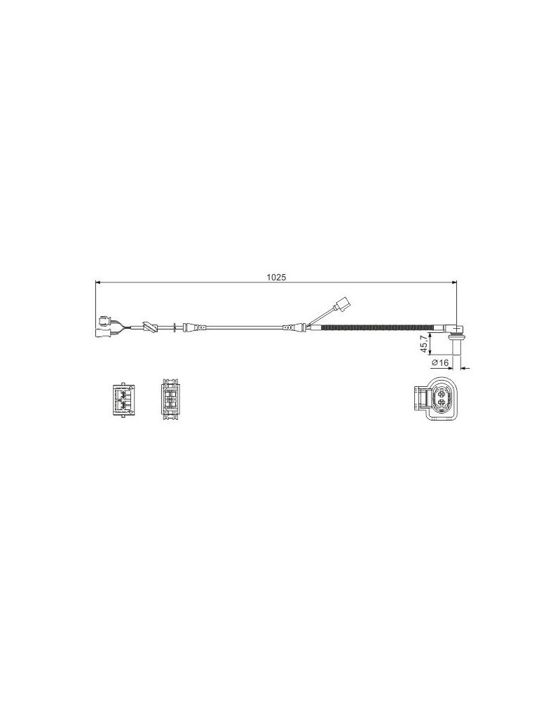 Capteur ABS Avant Droit NTY - Référence 3092708041J0 - Compatible Nombreuses Marques - Neuf