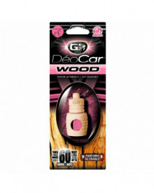 Désodorisant voiture DEOCAR Wood, bubble gum - GS27 | Mongrossisteauto.com