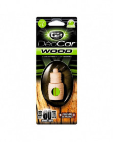 Désodorisant voiture DEOCAR Wood, pomme verte - GS27 | Mongrossisteauto.com