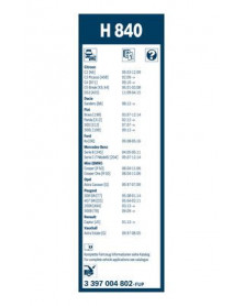 Véhicules compatibles balai d'essuie-glace BOSCH 3 397 004 802 adaptable PSA BMW FIAT MERCEDES | Mongrossisteauto.com