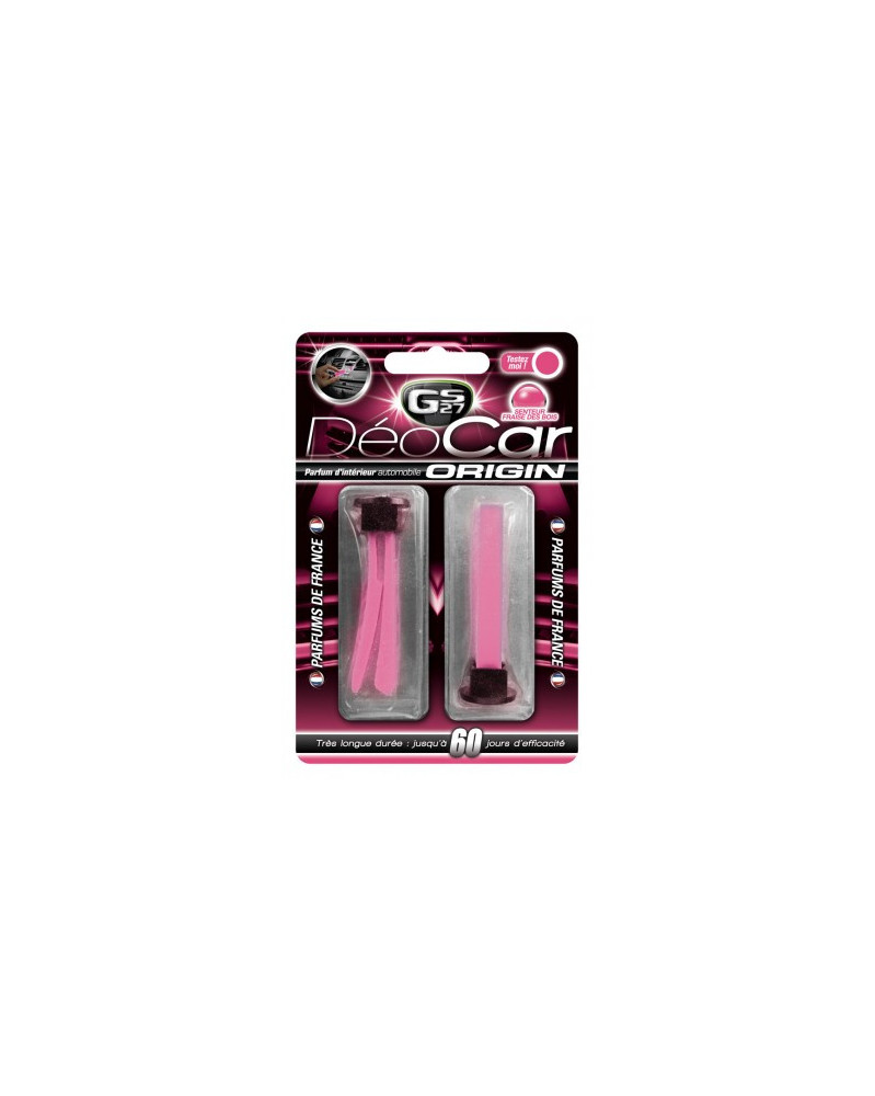 Sent bon voiture - Fraise des bois - GS27 | mongrossisteauto.com Sent bon voiture - Fraise des bois - GS27 | mongrossisteauto.com