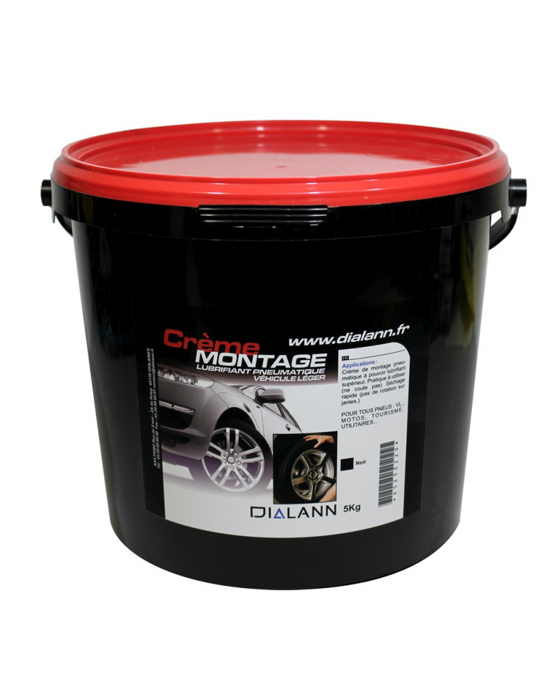 Graisse à pneu, lubrifiante, noire, 5kg - Dialann | Mongrossisteauto.com