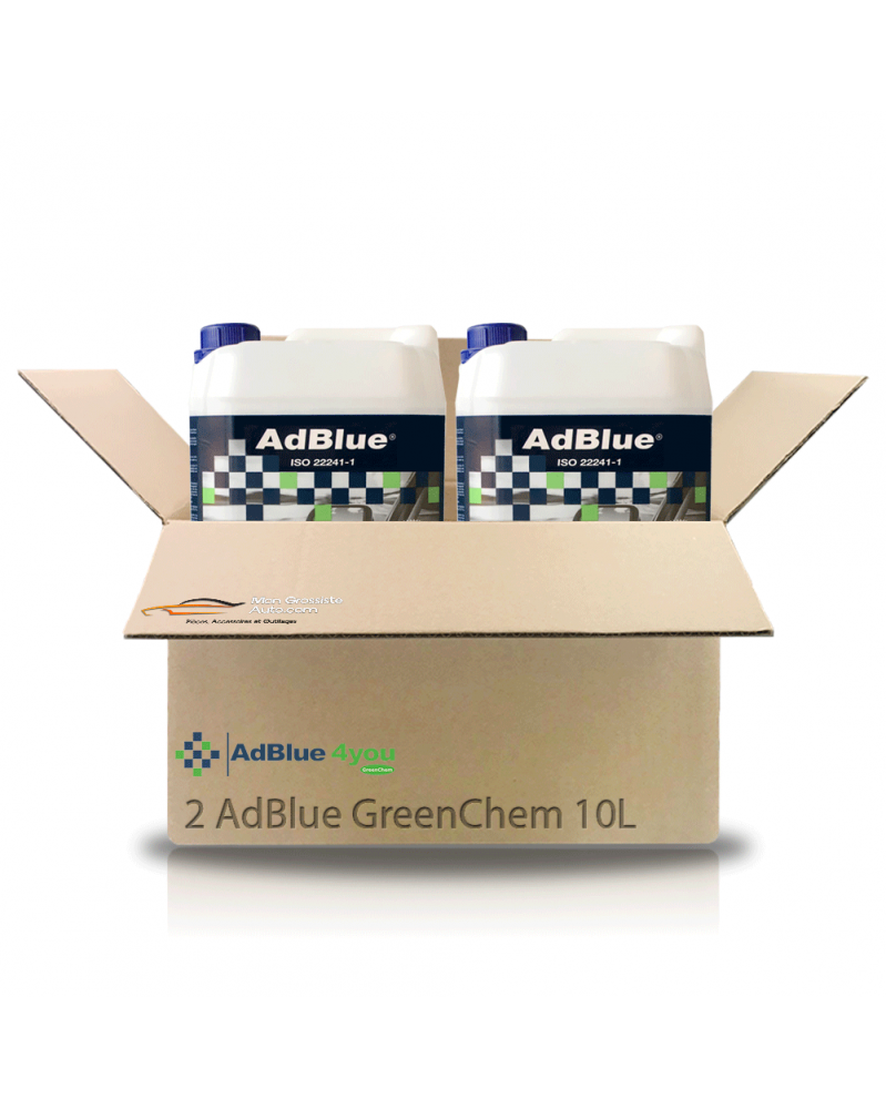 AdBlue® 2 bidons de 10L avec bec verseur - GreenChem | Mongrossisteauto.com AdBlue® 2 bidons de 10L avec bec verseur - GreenChem | Mongrossisteauto.com