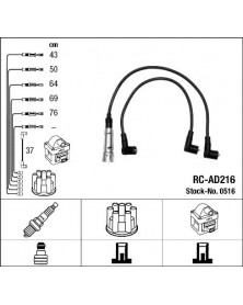 Kit de câbles d'allumage NGK Ref : 0516
