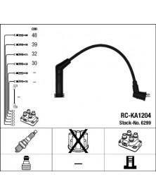 Kit de câbles d'allumage NGK Ref : 6299 | Mongrossisteauto.com