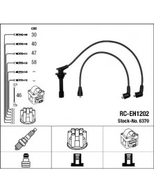 Kit de câbles d'allumage NGK Ref : 6370 | Mongrossisteauto.com