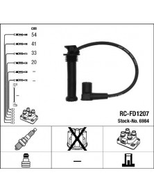 Kit de câbles d'allumage NGK Ref : 6984 | Mongrossisteauto.com