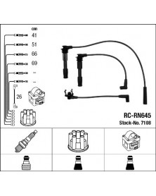 Kit de câbles d'allumage NGK Ref : 7108 | Mongrossisteauto.com