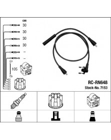 Kit de câbles d'allumage NGK Ref : 7153 | Mongrossisteauto.com