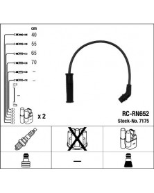 Kit de câbles d'allumage NGK Ref : 7175 | Mongrossisteauto.com