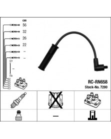 Kit de câbles d'allumage NGK Ref : 7200 | Mongrossisteauto.com