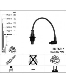 Kit de câbles d'allumage NGK Ref : 7275 | Mongrossisteauto.com