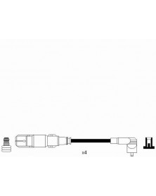 Schéma Kit de câbles d'allumage NGK Ref : 7302 | Mongrossisteauto.com