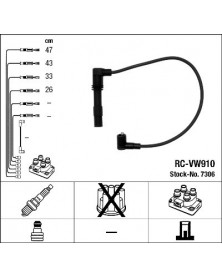 Kit de câbles d'allumage NGK Ref : 7306 | Mongrossisteauto.com