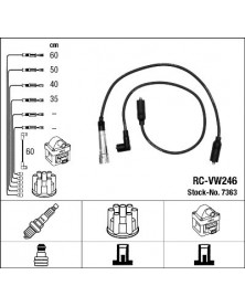 Kit de câbles d'allumage NGK Ref : 7363 | Mongrossisteauto.com