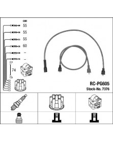 Kit de câbles d'allumage NGK Ref : 7376 | Mongrossisteauto.com