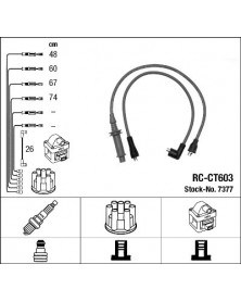 Kit de câbles d'allumage NGK Ref : 7377 | Mongrossisteauto.com