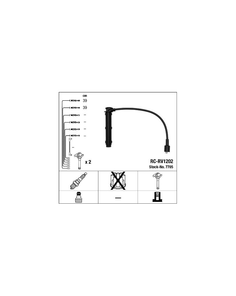 Kit de câbles d'allumage NGK Ref : 7705 adaptable BOSCH | Mongrossisteauto.com Kit de câbles d'allumage NGK Ref : 7705 adaptable BOSCH | Mongrossisteauto.com