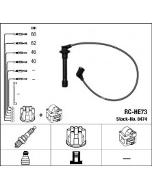 Kit de câbles d'allumage NGK Ref : 8474 adaptable HONDA | Mongrossisteauto.com