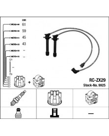 Kit de câbles d'allumage NGK Ref : 9925 adaptable MAZDA | Mongrossisteauto.com