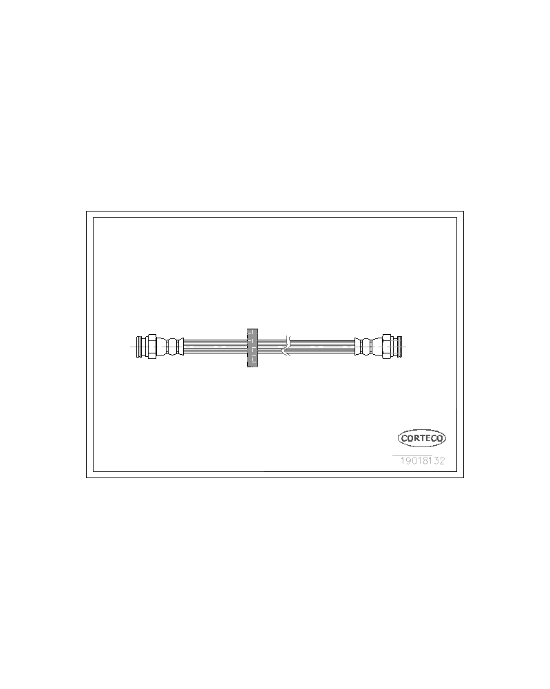 Flexible de frein CORTECO Ref : 19018132 | Mongrossisteauto.com