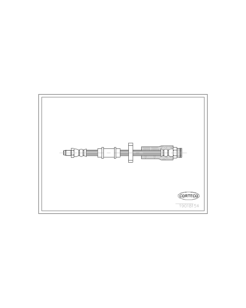Flexible de frein CORTECO Ref : 19018154 | Mongrossisteauto.com
