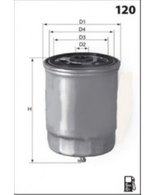 Schéma filtre à carburant MECAFILTER ELG5366 adaptable HYUNDAI KIA | Mongrossisteauto.com