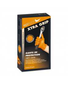 Gants nitrile, orange, Taille M, (boite 50) - Epitech | Mongrossisteauto.com