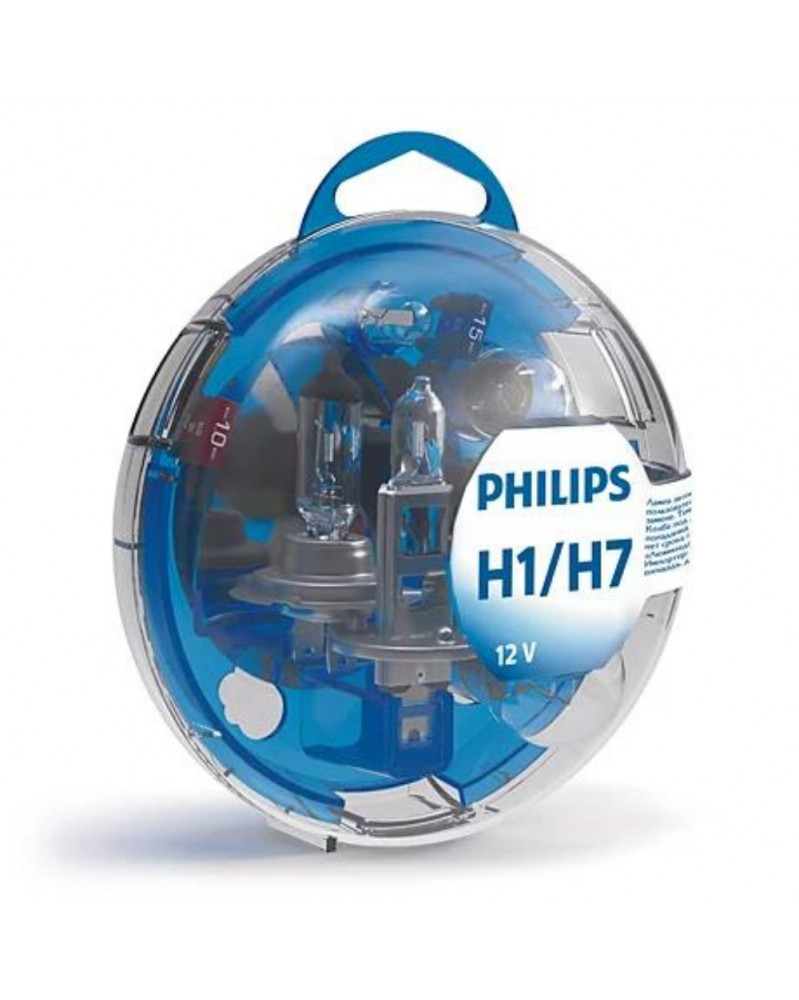 Boite d’ampoules, voiture, H1/H7 12V - Philips | Mongrossisteauto.com