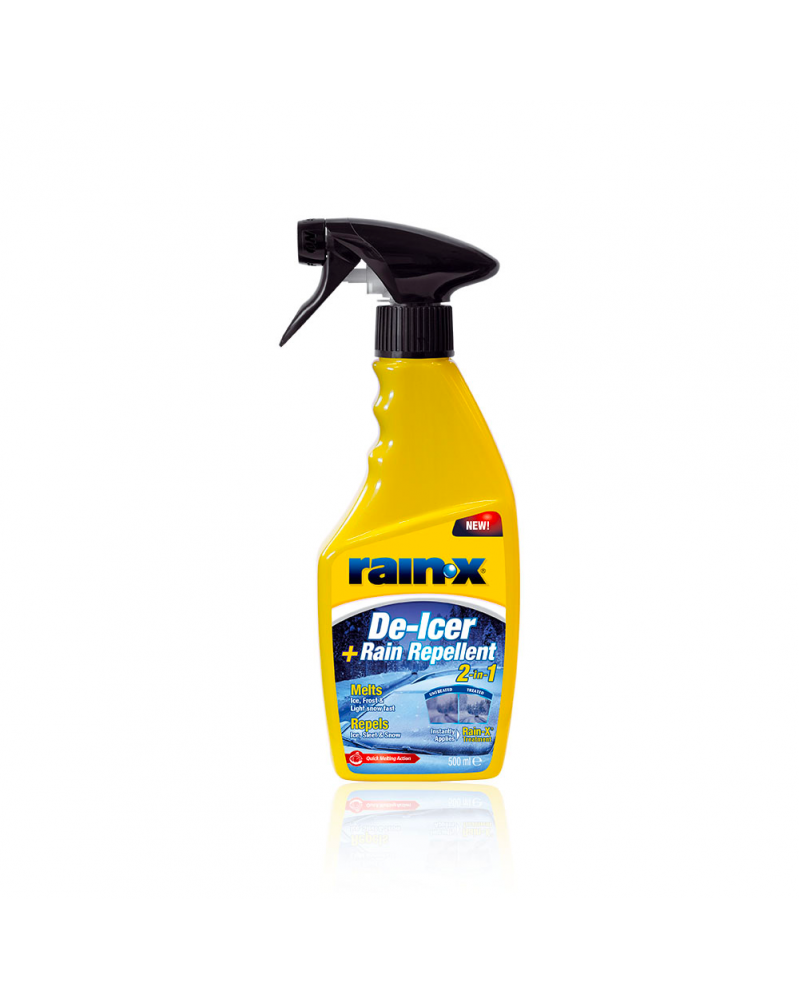 Dégivrant pare-brise, anti pluie Rain X 500 ml  | Mongrossisteauto.com