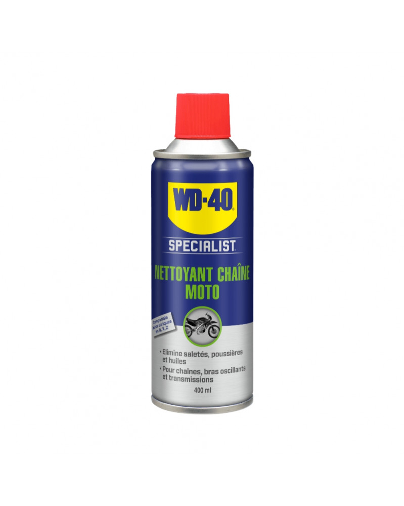 Nettoyant Chaine moto, Spécialist, 400ml - WD-40 | Mongrossisteauto.com