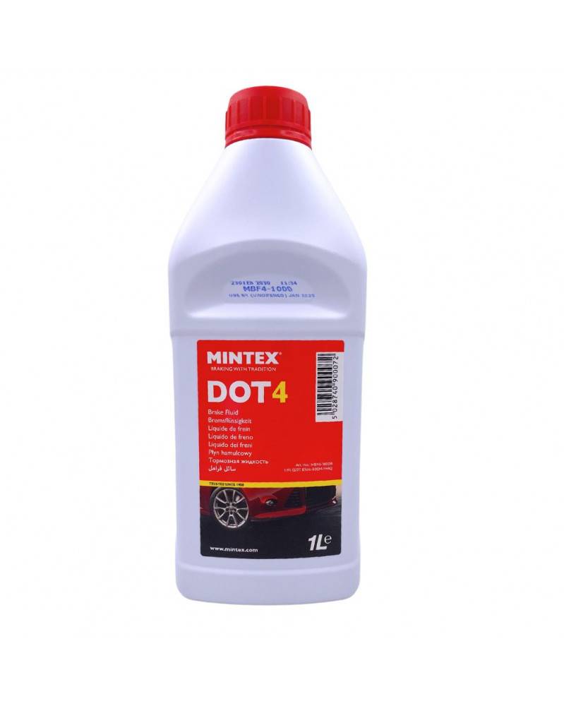 Liquide de frein DOT4 1L - Mintex