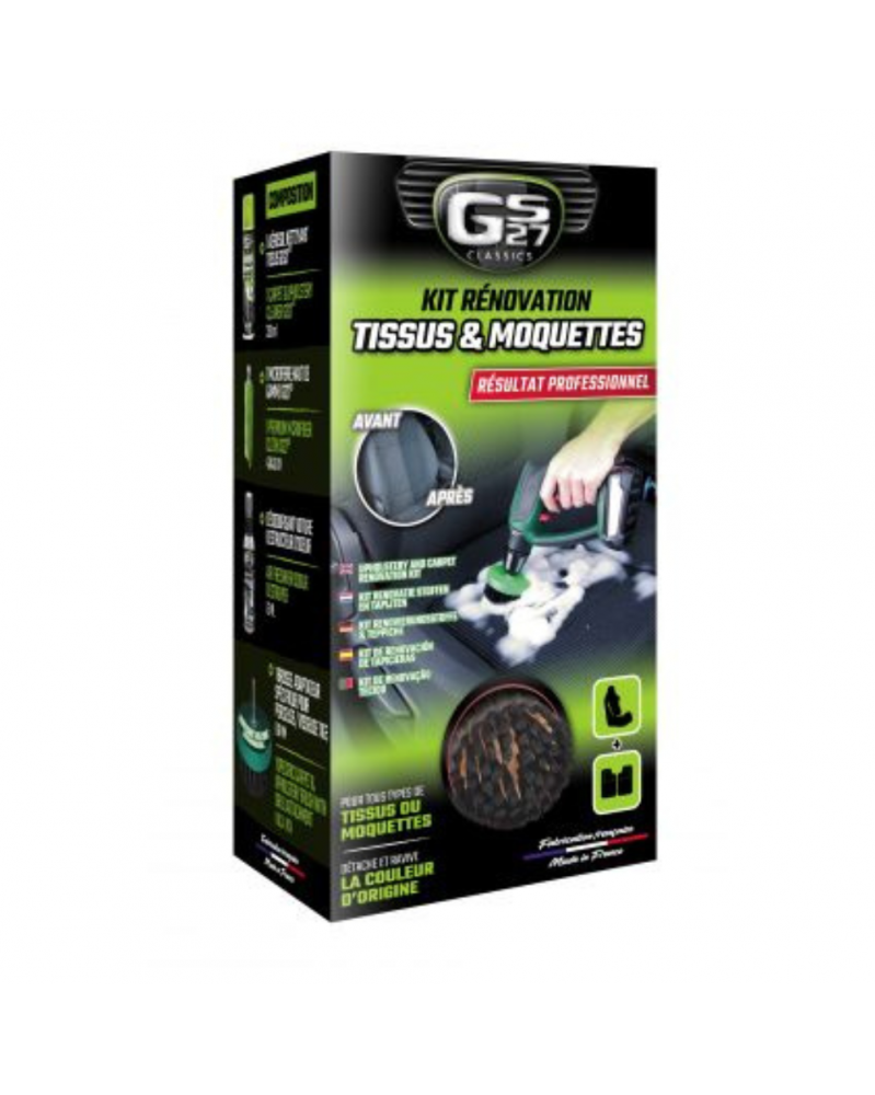 Kit rénovation tissus et moquettes - GS27 | Mongrossisteauto.com