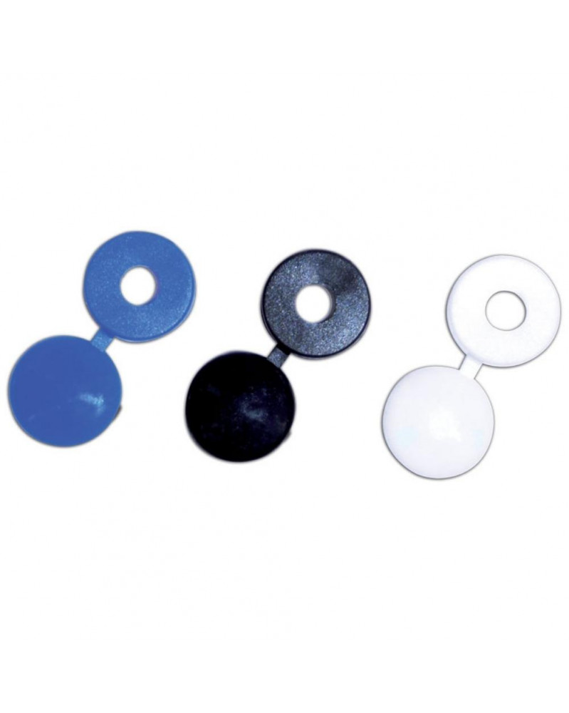 Cache Rivets, bleu, noir et blanc, 20pcs - Fixeco | Mongrossisteauto.com