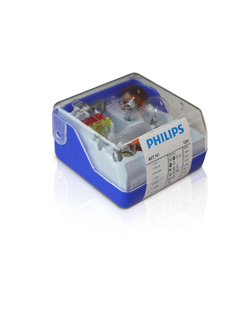 Coffret de secours, ampoules automobile, H1 - Philips | Mongrossisteauto.com