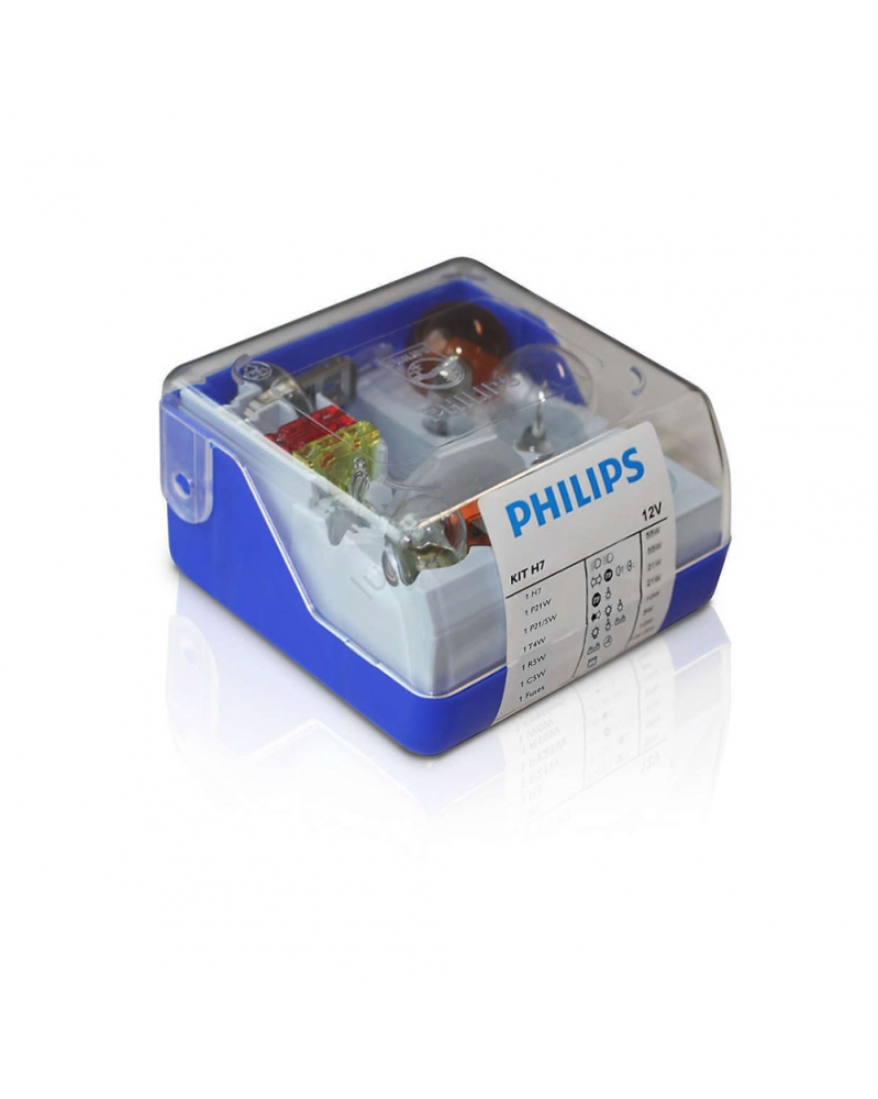 Coffret de secours, ampoules automobile, H7 - Philips | Mongrossisteauto.com