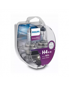 Ampoule de phare, H4 VisionPlus, x2 - Philips | Mongrossisteauto.com