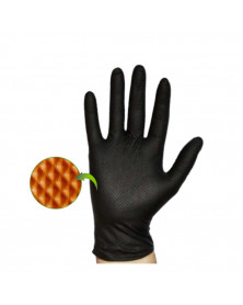 Gants nitrile noirs, taille M, x50 - Rubberex | Mongrossisteauto.com