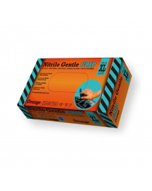 Gants nitrile, orange, taille XL, x50 - Rubberex