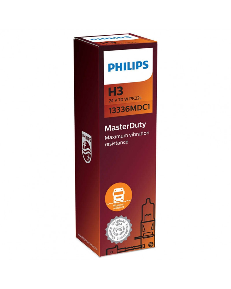 Ampoule pour éclairage avant, H3 24V Master Duty - Philips | Mongrossisteauto.com