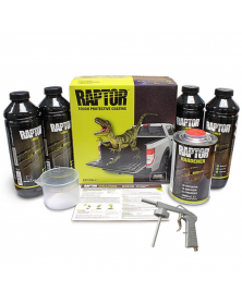 Kit Raptor Liner, rénovation carrosserie, noir (pistolet inclus) - Upol