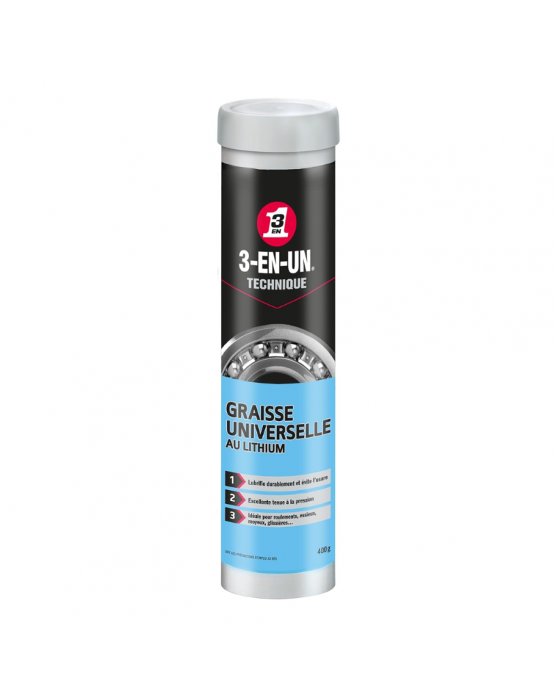 Graisse universelle, lithium, 400g - 3-EN-UN | Mongrossisteauto.com