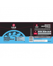 Graisse universelle, lithium, 1kg - 3-EN-UN | Mongrossisteauto.com