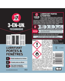 Lubrifiant, portes et fenêtres, 250 ml -3-EN-UN | Mongrossisteauto.com