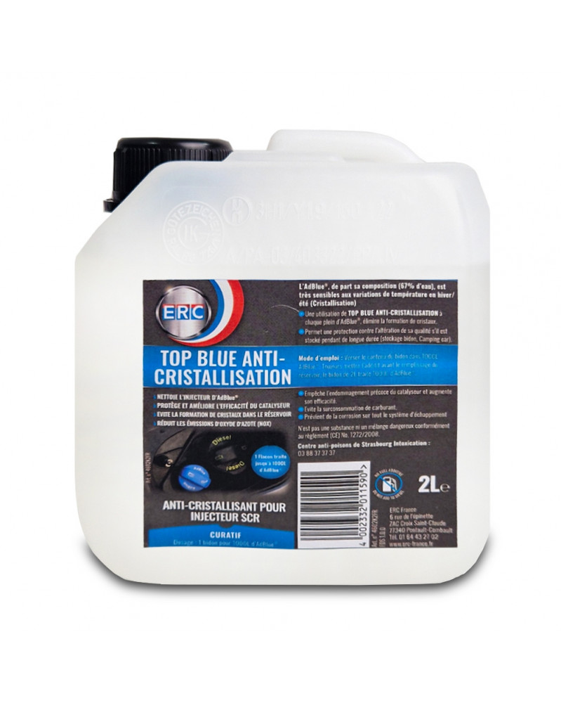 Anti cristallisant, top blue, 2L - ERC | Mongrossisteauto.com